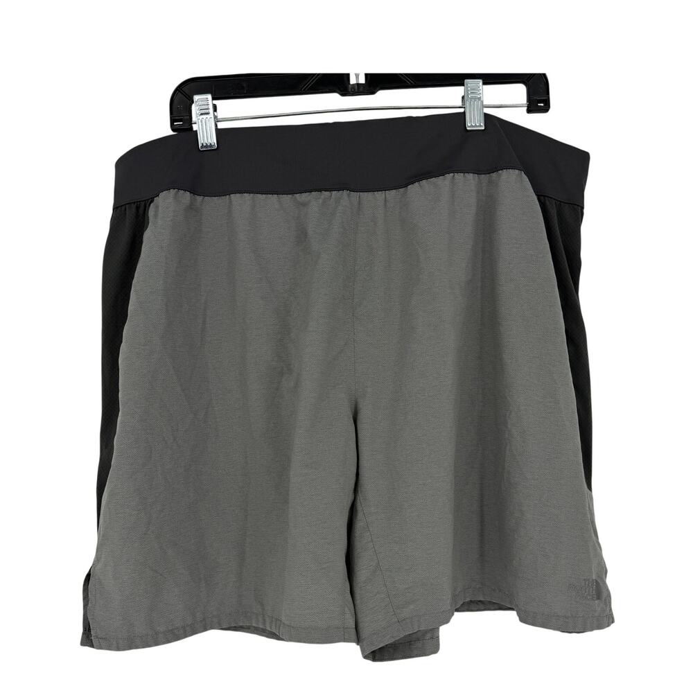 North Face Flight Series FlashDry Running Shorts Mens XXL Gray Black Athletic